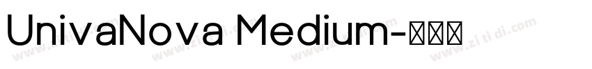 UnivaNova Medium字体转换